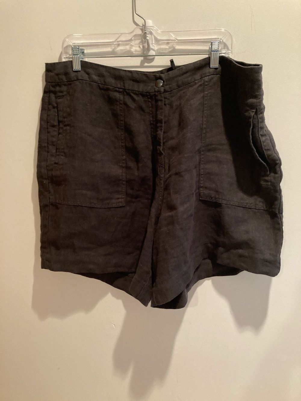 Poetry Black High-Waist 💯% linen Shorts
